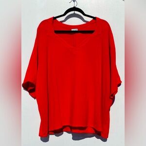 🍏 Oh My Guaze V-neck Short Sleeve Blouse